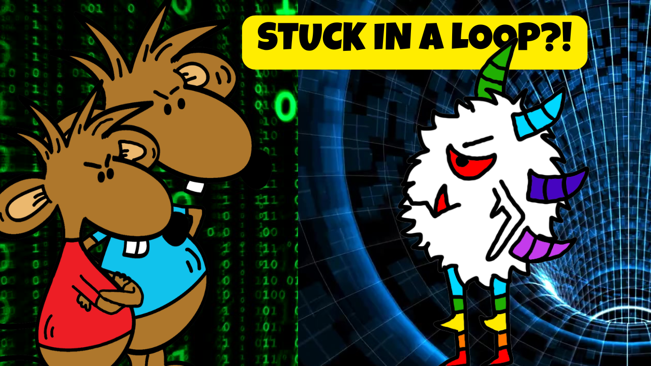 AI Adventure for Kids | Stincel & Ringlet vs. Rainbow Bot | Stuck in a Time Loop?