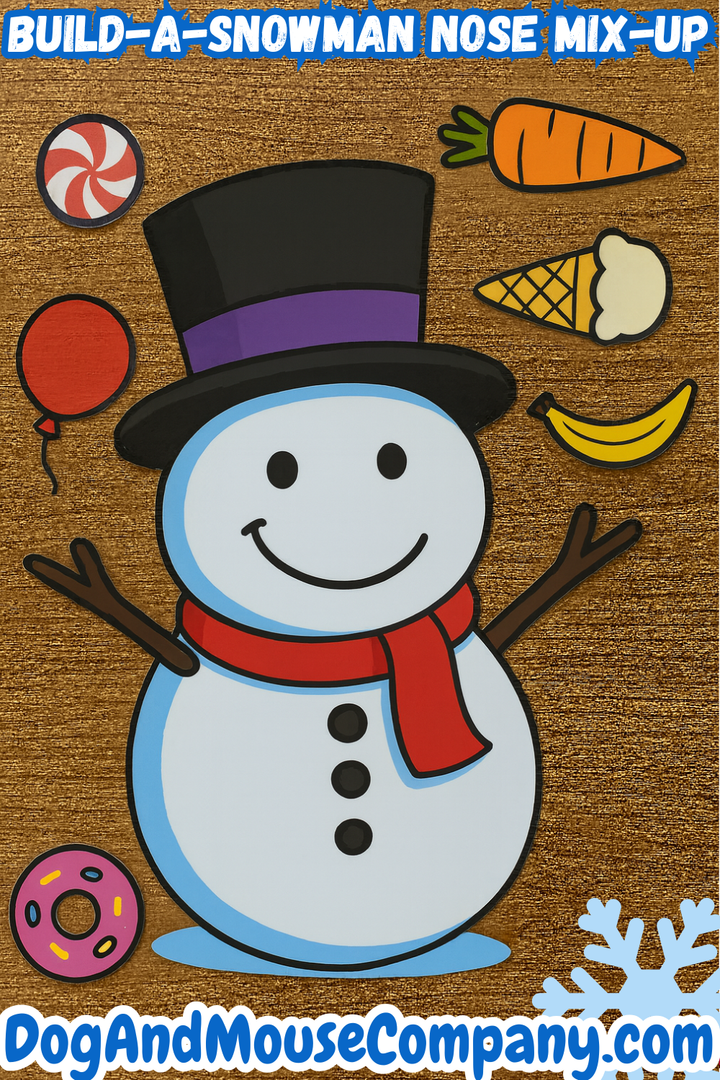 Build-a-Snowman Nose Mix-Up Craft