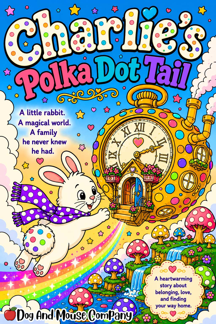 Charlie and the Polka Dot Tail Fantasy Storybook PDF Bedtime Story for Kids. A little rabbit. A magical world. A family he never knew he had. 