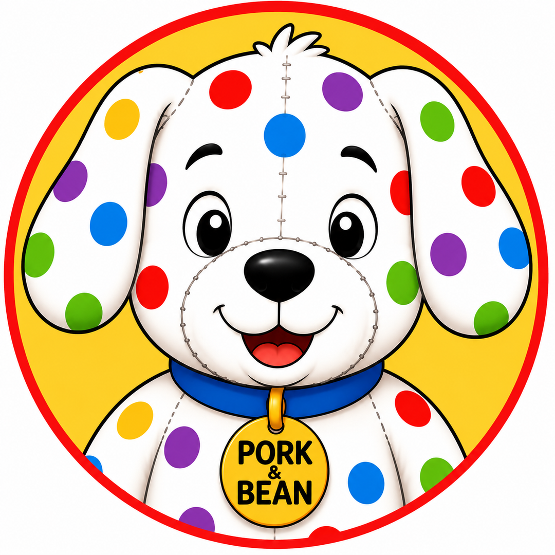 Meet Pork &amp; Bean | Stuffed Puppy Dog Character