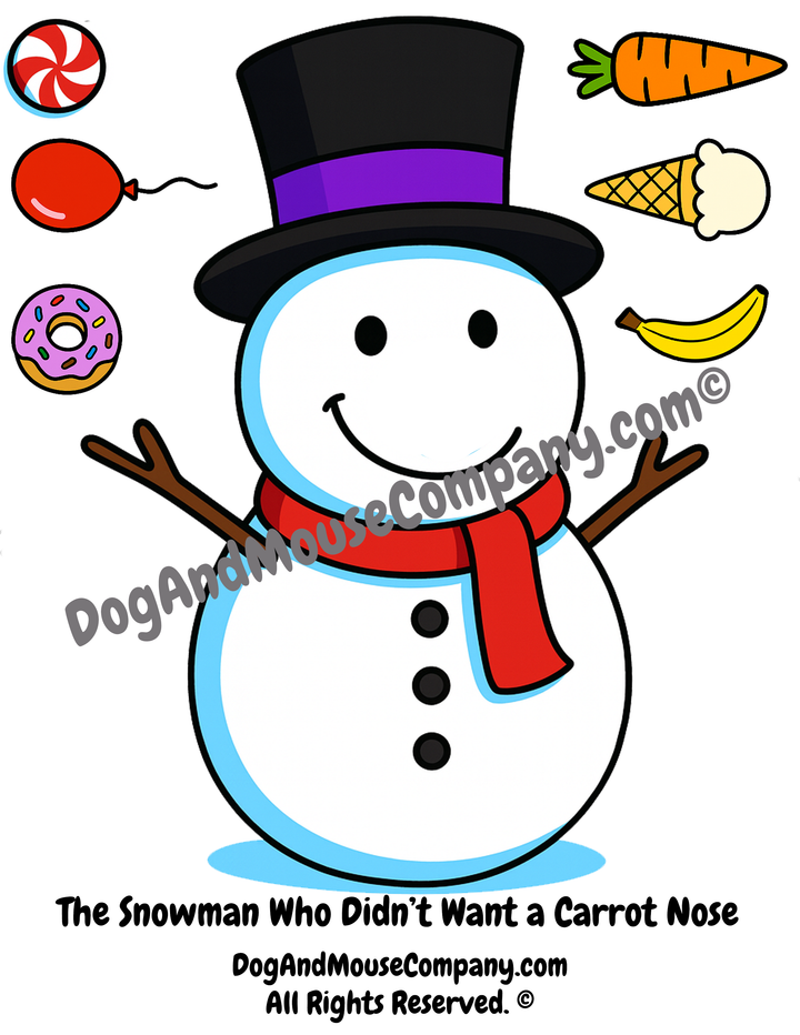 Build-a-Snowman Nose Mix-Up Craft