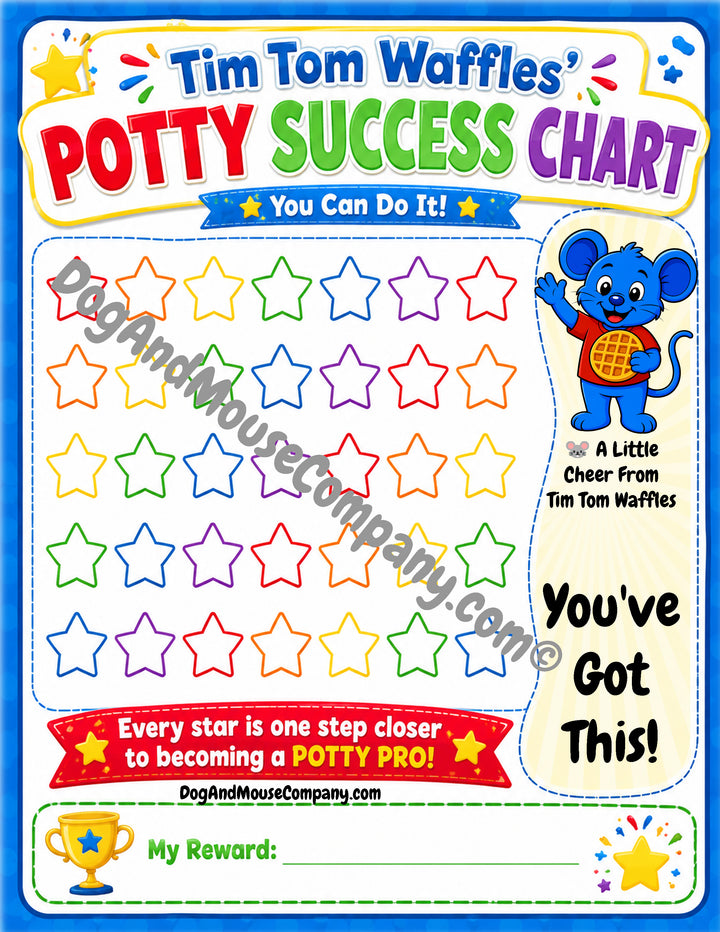Tim Tom Waffles Potty Success Chart Printable