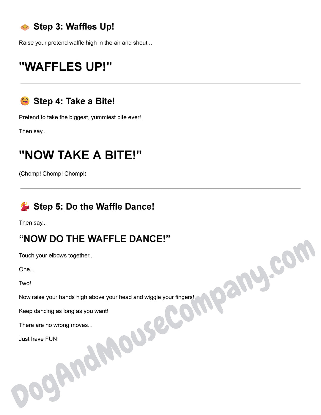 Tim Tom Waffles Potty Success Chart Printable and Special Note For Parents 