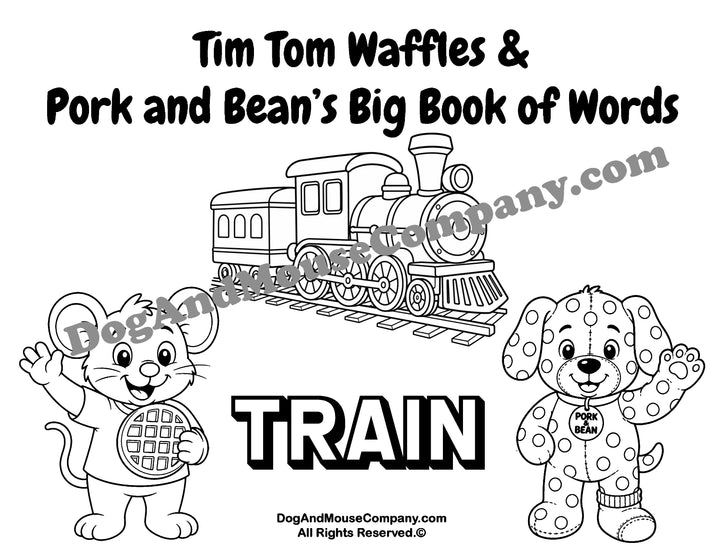 10 Tim Tom Waffles &amp; Pork and Bean’s Big Book of Words Things That Go Bundle