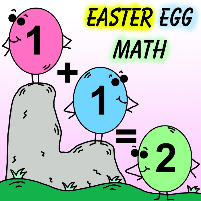 Happy Face Easter Egg Addition Math Worksheets For Kindergarten by dogandmousecompany.com