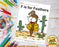 F Is For Feathers Colored Template | Learn Your ABC's Worksheet | Printable Digital Download by Dog And Mouse Company