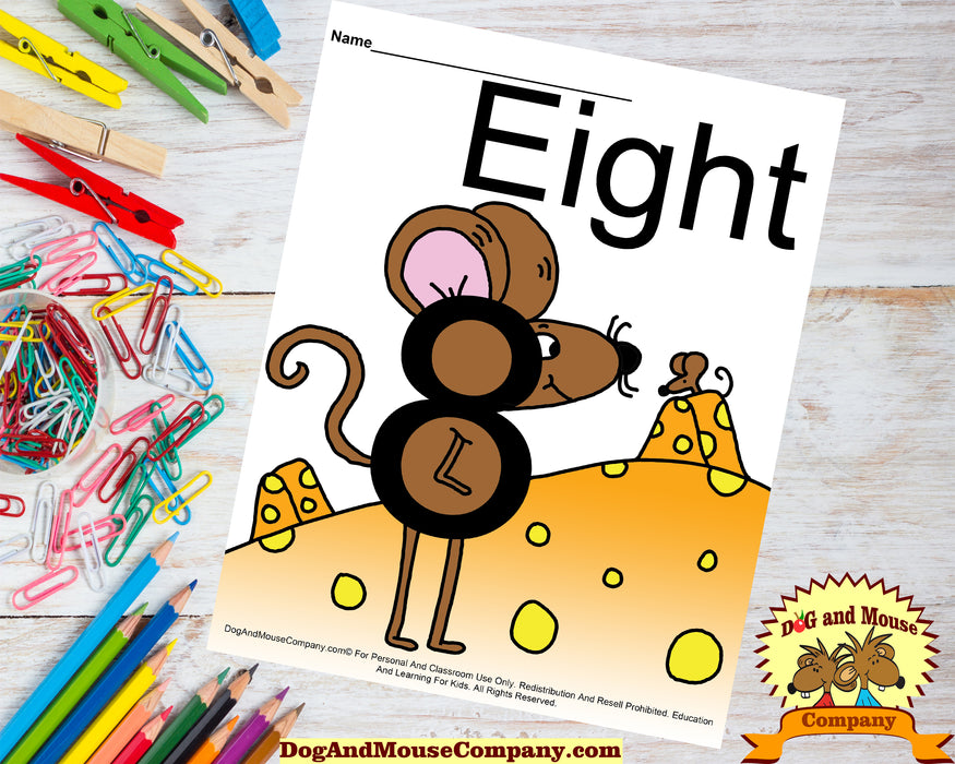 Learn Your Numbers With Mice 1 to 10 | 20 Worksheet Bundle