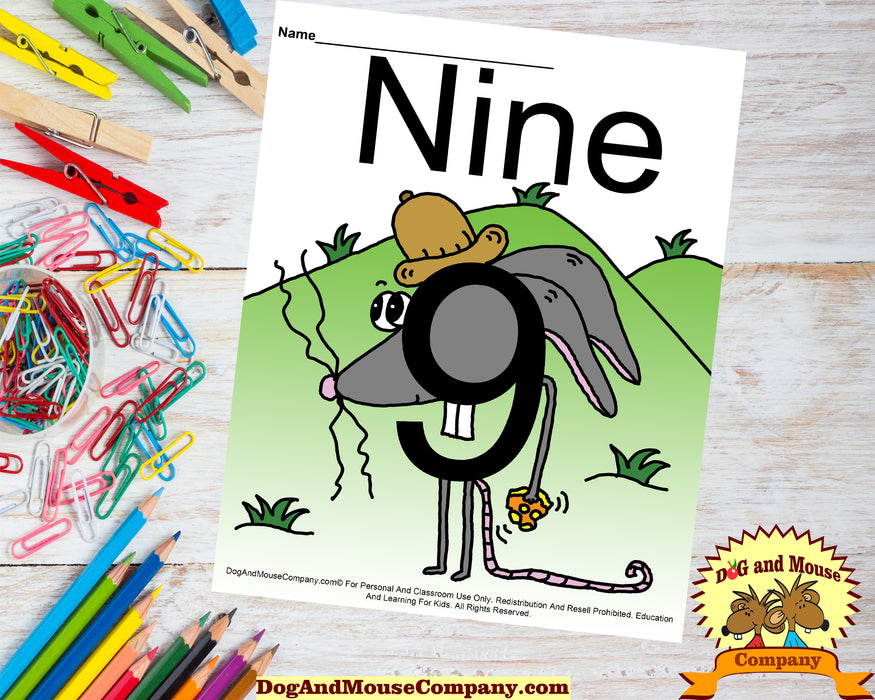 Learn Your Numbers With Mice 1 to 10 | 20 Worksheet Bundle