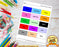 Learn Your Colors Worksheet With Rectangles Printable Digital Download by Dog And Mouse Company